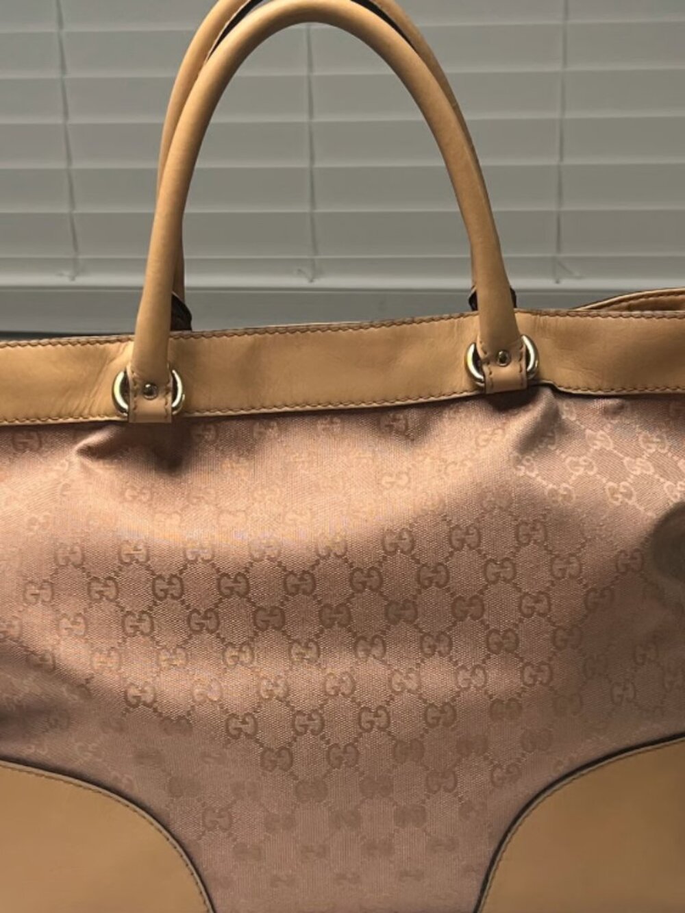 Authentic Pink Gucci GG Handbag